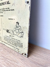 Load image into Gallery viewer, 1940's Mill Sign 'Treatment of Electric Shock'