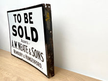 Load image into Gallery viewer, 1920's Estate Agents Enamel Sign "To Be Sold"