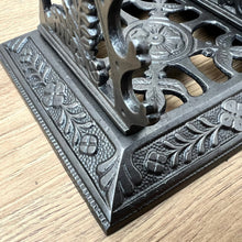 Load image into Gallery viewer, A Beautiful Cast Iron Victorian Pen Rest/Stand Dated 1886