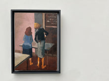 Load image into Gallery viewer, Richard O'Connell "Two Girls by a Blackboard" Original Artwork c.1981
