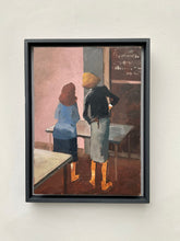 Load image into Gallery viewer, Richard O'Connell "Two Girls by a Blackboard" Original Artwork c.1981