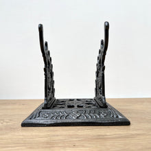 Load image into Gallery viewer, A Beautiful Cast Iron Victorian Pen Rest/Stand Dated 1886