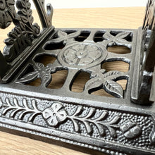 Load image into Gallery viewer, A Beautiful Cast Iron Victorian Pen Rest/Stand Dated 1886