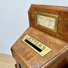 Load image into Gallery viewer, Victorian Oak Country House Estate Letter Box