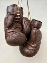 Load image into Gallery viewer, Vintage Frank Bryant Leather Straw-Filled Boxing Gloves c.1930's