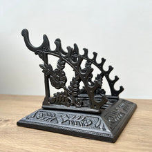 Load image into Gallery viewer, A Beautiful Cast Iron Victorian Pen Rest/Stand Dated 1886