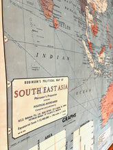 Load image into Gallery viewer, Vintage Robinson's South East Asia Political Educational Wall Chart