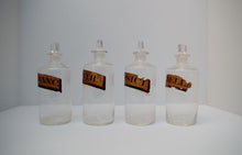 Load image into Gallery viewer, A Set of 19th Century Hand Blown Apothecary Bottles