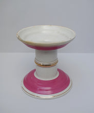 Load image into Gallery viewer, Late Victorian 'J.SAINSBURY' Ironstone Pink Ham Stand