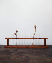 Load image into Gallery viewer, Vintage Wooden School Test Tube Rack