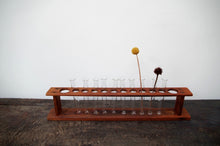 Load image into Gallery viewer, Vintage Wooden School Test Tube Rack