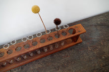 Load image into Gallery viewer, Vintage Wooden School Test Tube Rack