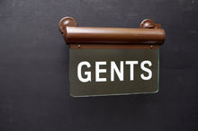 Load image into Gallery viewer, A Pair of Ladies and Gents Illuminated Restroom Signs c.1940's