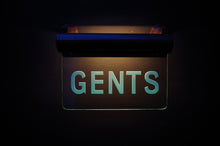 Load image into Gallery viewer, A Pair of Ladies and Gents Illuminated Restroom Signs c.1940's