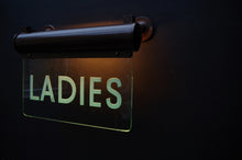 Load image into Gallery viewer, A Pair of Ladies and Gents Illuminated Restroom Signs c.1940's