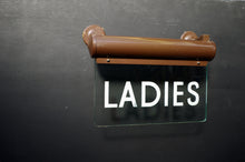 Load image into Gallery viewer, A Pair of Ladies and Gents Illuminated Restroom Signs c.1940's