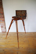 Load image into Gallery viewer, Early 20th Century French Telescopic Tripod Artist's Box & Stand