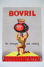Load image into Gallery viewer, Vintage 'Strongman' Bovril Advertising Showcard - Original Artwork