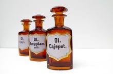 Load image into Gallery viewer, Set of Three 19th Century Apothecary Bottles