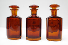 Load image into Gallery viewer, Set of Three 19th Century Apothecary Bottles