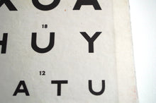 Load image into Gallery viewer, 1930's Curry & Paxton Ltd. Folding Snellen Chart