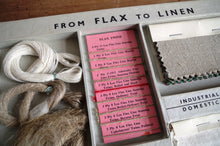 Load image into Gallery viewer, Flax Spinners & Manufacturering Vintage Educational Sample Box