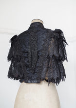 Load image into Gallery viewer, Antique Welsh Victorian Mantelet/Dress Cape c.1900