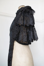 Load image into Gallery viewer, Antique Welsh Victorian Mantelet/Dress Cape c.1900