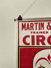 Load image into Gallery viewer, A 1950’s U.S. Wood Block-Printed Martin Downs Circus Poster by The Enquirer Printing Company