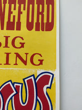 Load image into Gallery viewer, A 1950’s U.S. Wood Block-Printed Hanneford Circus Poster by The Enquirer Printing Company
