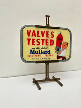 Load image into Gallery viewer, 1950's Mullard Valves Glass Advertising Sign