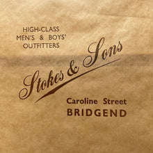 Load image into Gallery viewer, 1920's ‘Stokes & Sons’ Outfitters Shop Sign & Shop Paper Roll