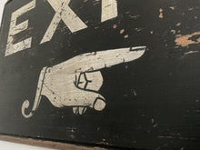 Load image into Gallery viewer, Hand Painted Exit Sign c.1920's