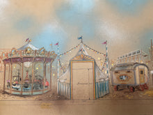 Load image into Gallery viewer, Original Circus/Fairground Framed Artwork