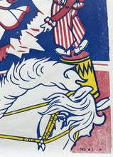 Load image into Gallery viewer, A 1950’s U.S. Wood Block-Printed Hanneford Circus Poster by The Enquirer Printing Company