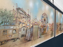Load image into Gallery viewer, Original Circus/Fairground Framed Artwork