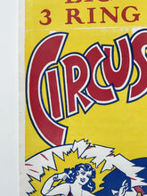 Load image into Gallery viewer, A 1950’s U.S. Wood Block-Printed Hanneford Circus Poster by The Enquirer Printing Company