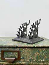 Load image into Gallery viewer, A Beautiful Cast Iron Victorian Pen Rest/Stand Dated 1886
