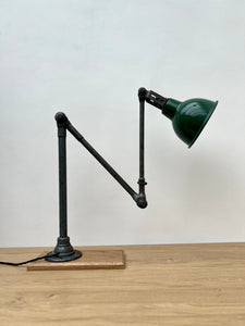 1930's Dugdills Industrial Three-Arm Bench Lamp