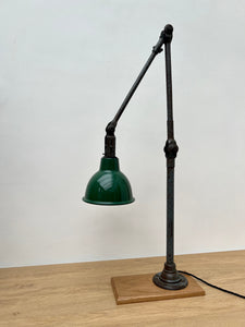 1930's Dugdills Industrial Three-Arm Bench Lamp