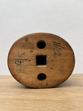 Load image into Gallery viewer, Antique Industial Wooden Millinery Hat Block with Pinch Detail
