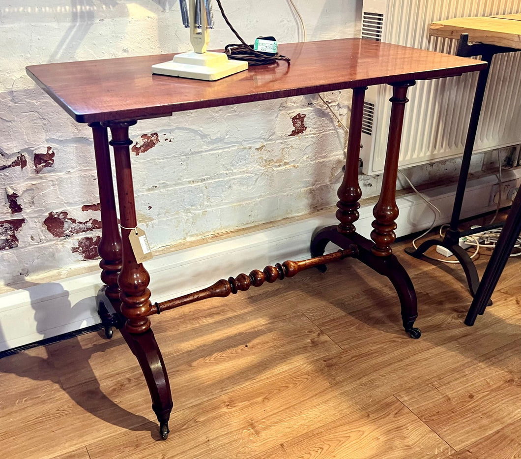 Antique Turned Stretcher Table