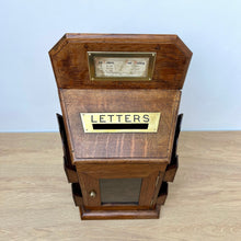 Load image into Gallery viewer, Victorian Oak Country House Estate Letter Box
