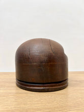 Load image into Gallery viewer, Antique Industial Wooden Millinery Hat Block with Pinch Detail
