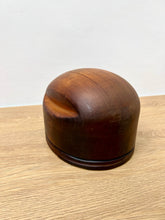 Load image into Gallery viewer, Antique Industial Wooden Millinery Hat Block with Pinch Detail
