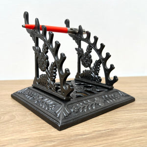 A Beautiful Cast Iron Victorian Pen Rest/Stand Dated 1886
