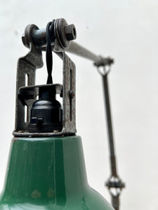 1930's Dugdills Industrial Three-Arm Bench Lamp