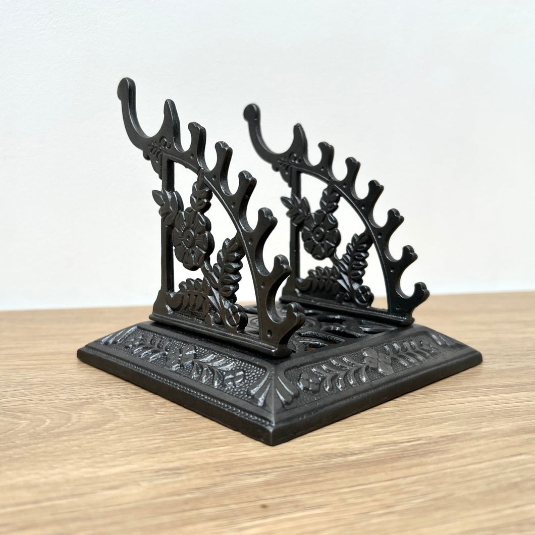 A Beautiful Cast Iron Victorian Pen Rest/Stand Dated 1886