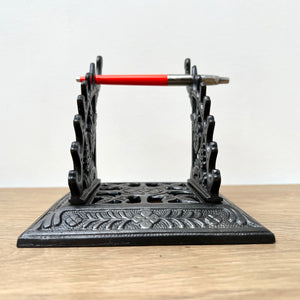 A Beautiful Cast Iron Victorian Pen Rest/Stand Dated 1886