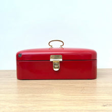 Load image into Gallery viewer, Vintage Dutch Enamel Bread Bin
